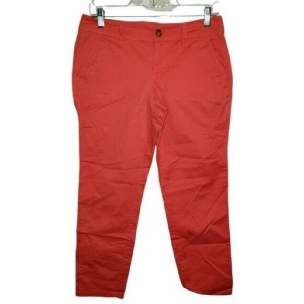 Old Navy Womens Size 4 Orange  Solid Crop Pants